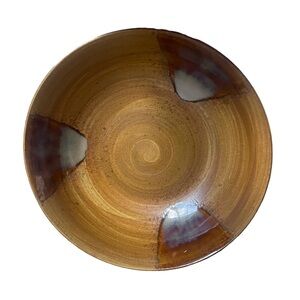 SANGO Splash Brown by Stoneware, Brown Drip‎ Pattern Collectible Bowls - 4951